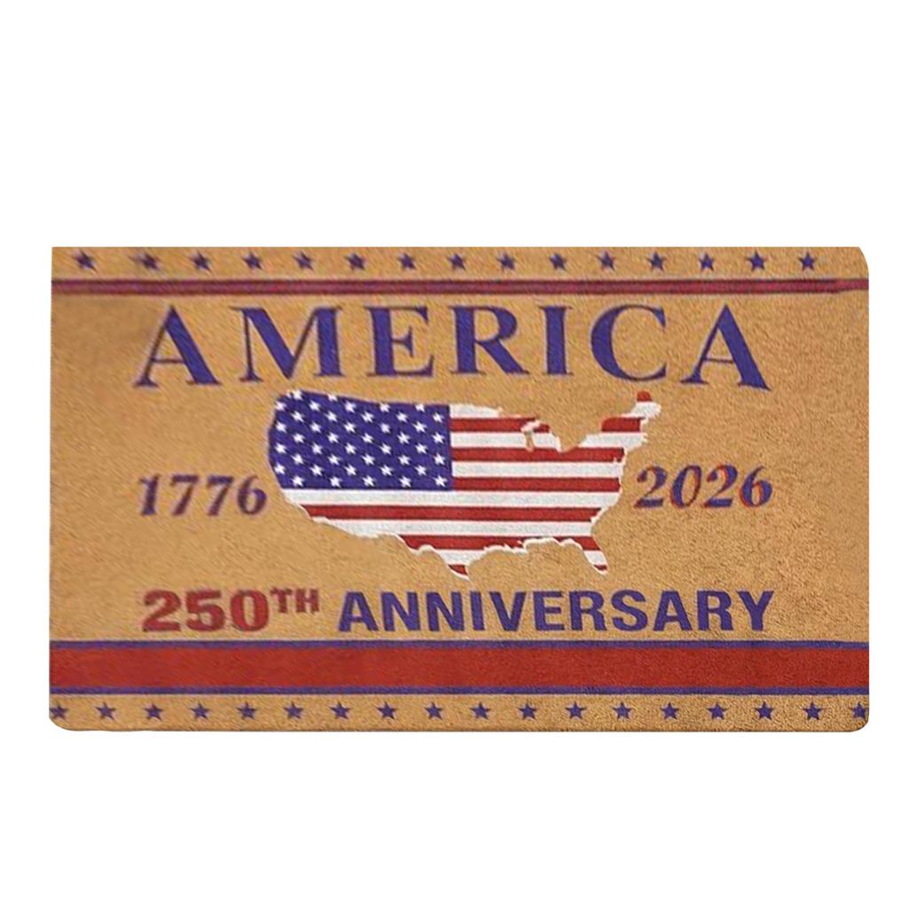 Independence Day Welcome Doormat 40x60cm Durable Entryway Mat Non Slip Indoor Outdoor Mat for Home Entrance Holiday Decoration Patriotic Theme