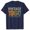 New Men 64 Year Old Gifts Vintage 1960 Limited Edition 64th T Shirt Casual Tee Shirt Casual Short Sleeve Vintage Couples T-Shirt