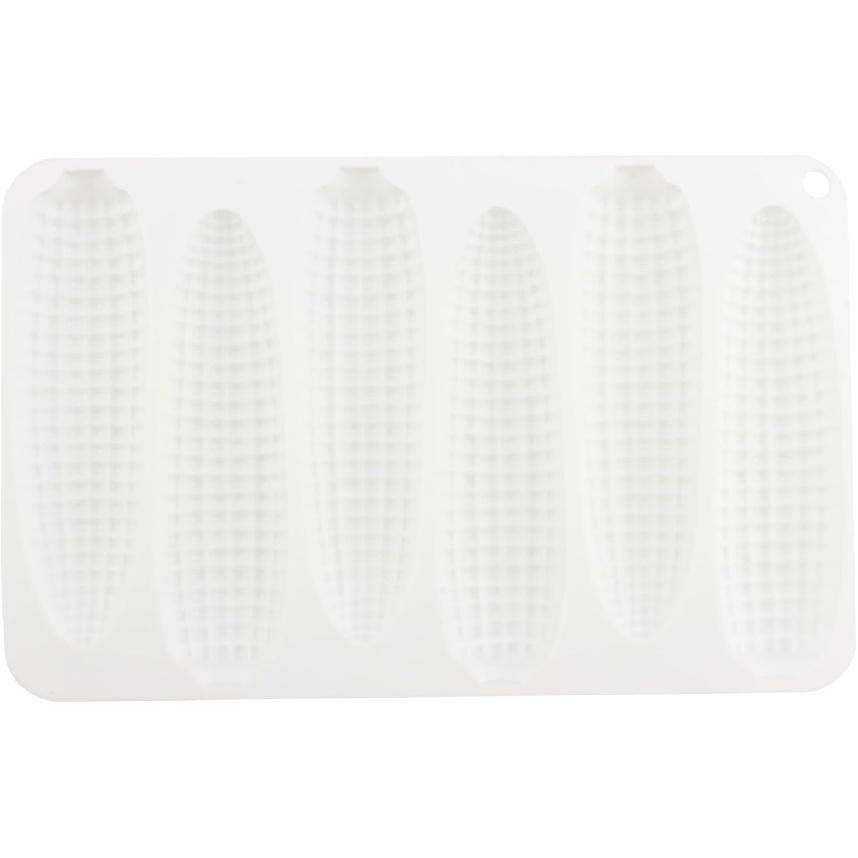 6 Cavity Corn Silicone Candy Molds For Candy Chocolate Cake Baking