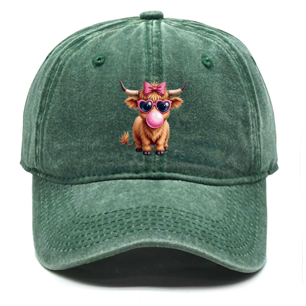 Cute Cow With Glasses Print Snapback Baseball Hat Woman's Cap Hip Hop  Adjustable Baseball Cap Perfect For Outdoor Accessory