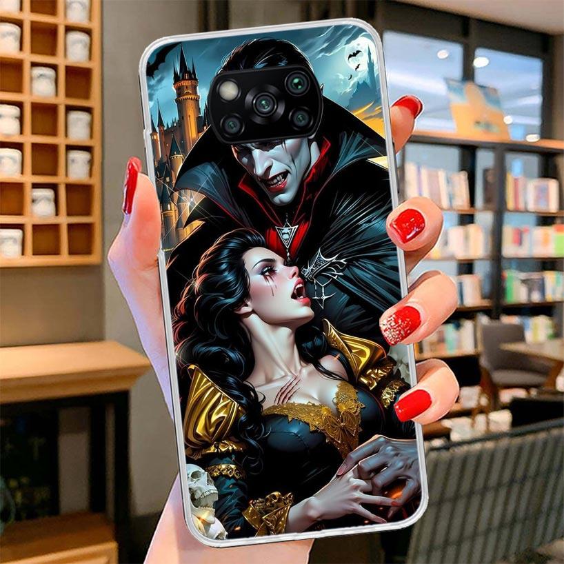 Gothic Vampire Scarlet Art Cover Phone Case For Xiaomi Poco F7 Ultra X7 X6 X5 Pro M7 Redmi 15C 15 13C 13 12C 12 10C 10 9A 9C 9T