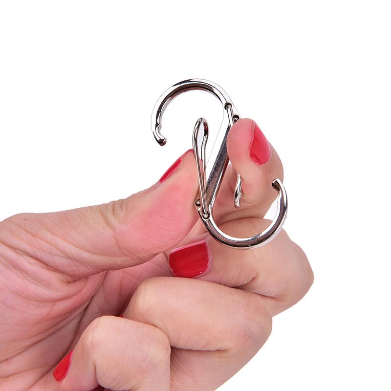 1 buc. Carabiniere multifuncționale pentru exterior. Cârlige în formă de S. Deriri rapide din oțel inoxidabil