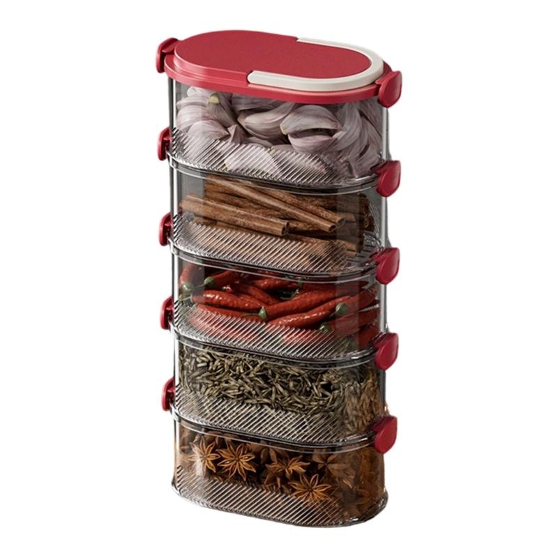 Clear Plastic Kitchen Storage Box With Clear View For Easy Access Modularized Stackable Designs To Saving Space Organize Efficiently