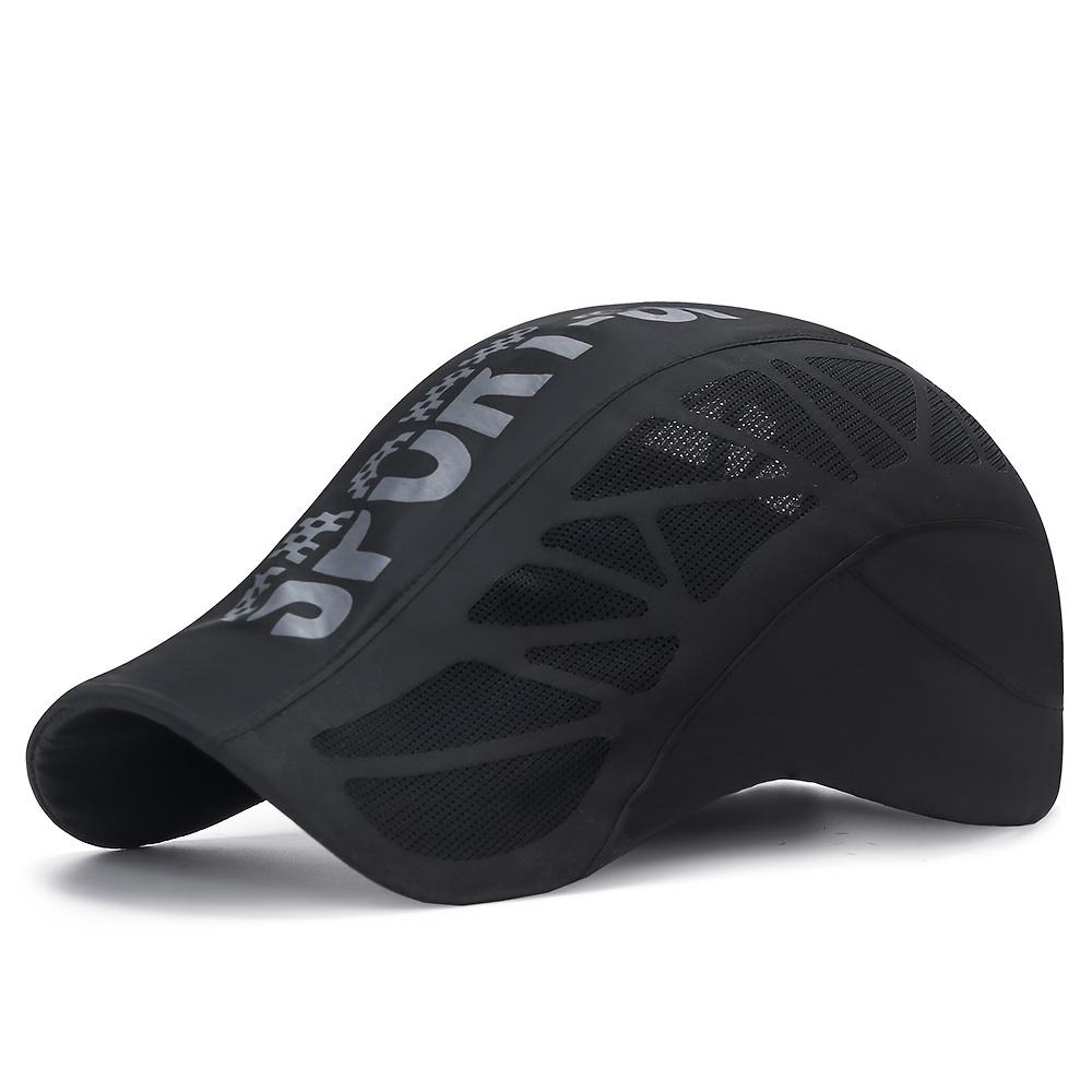 Sommer Neue Sportliche Buchstaben Sonnenhut Für Männer, Atmungsaktives Netz Schnelltrocknend Outdoor Sonnenschutz Baseballkappe