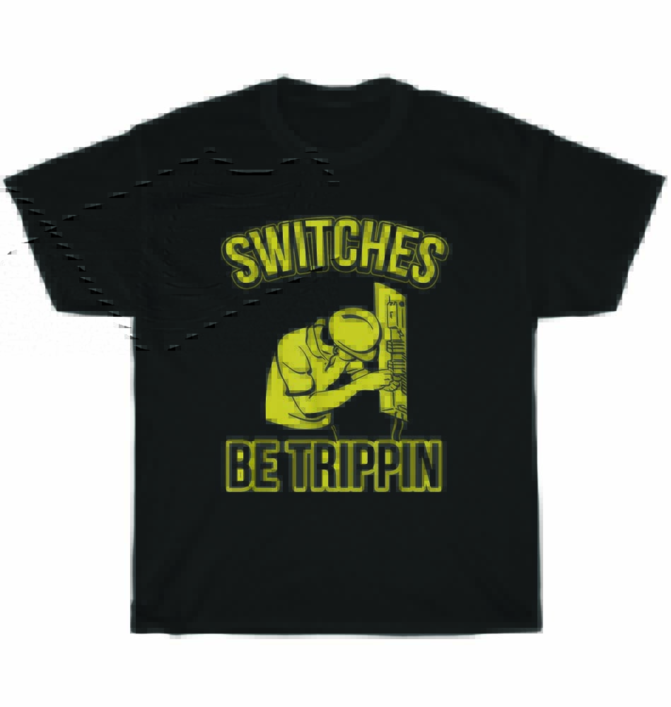 Переключатели Безумствуют Смешной Мастер-Электрик Щиток с Предохранителями Футболка Унисекс Футболка Подарок S