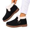Women's snow boots 2025 winter warm and cold-proof flat-bottomed lazy shoes one pedal casual women's cotton shoes versatile women's shoes