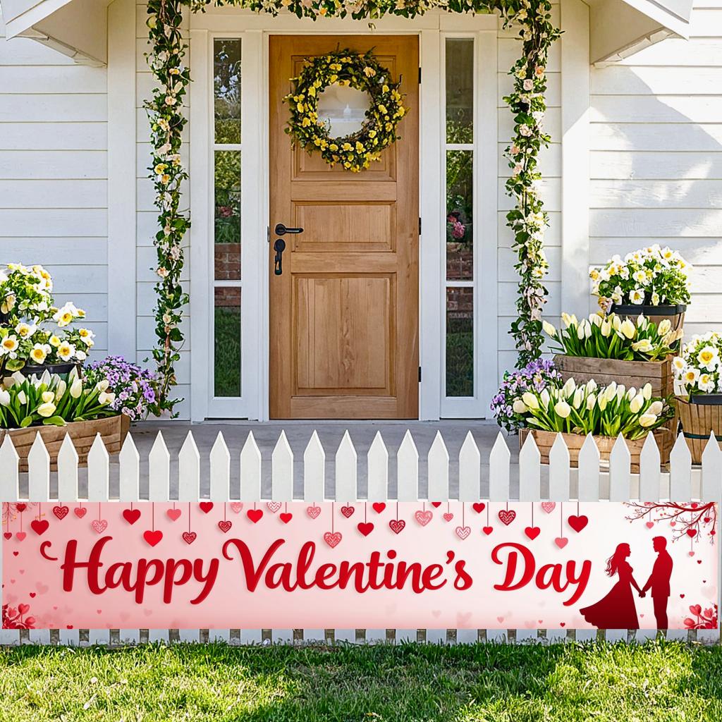 Romantic Sign Background Indoor Love Decoration Celebration Display for Valentine's Day