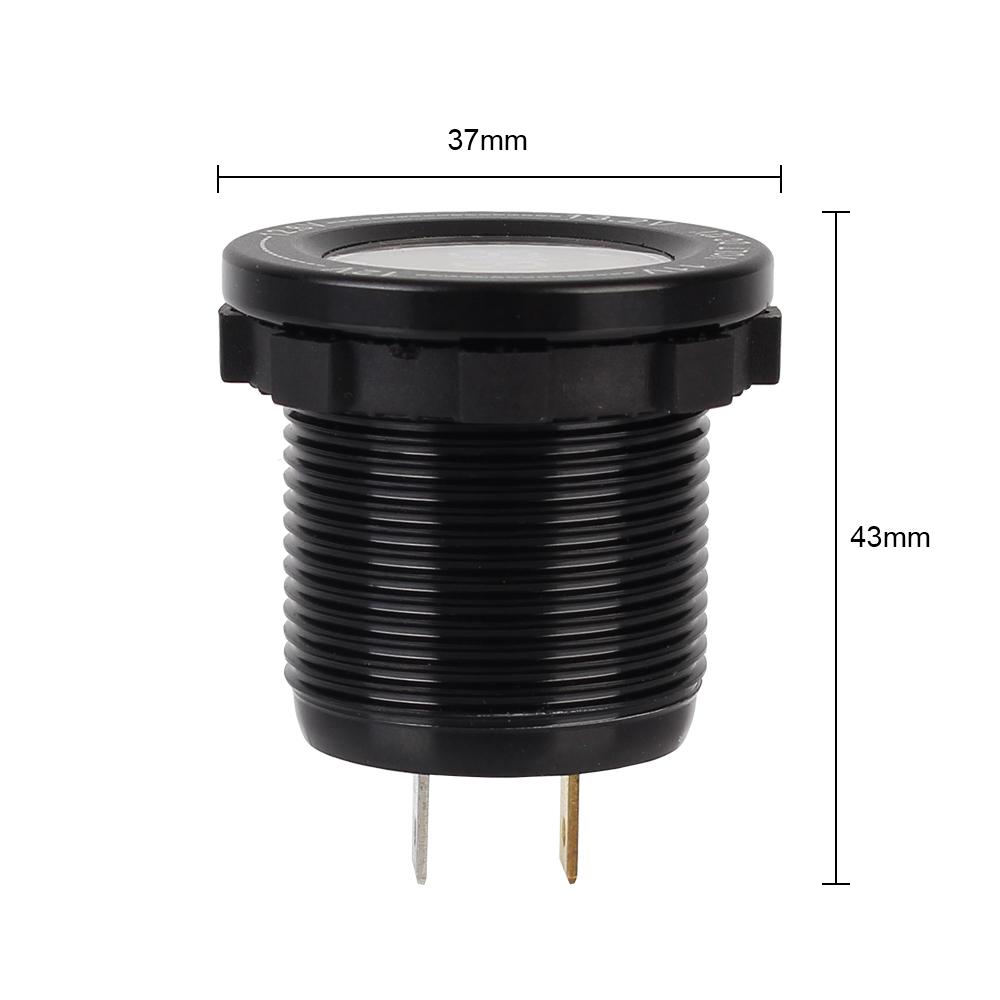 Colorful Screen LED Aluminum Alloy Auto Parts Digital Display Voltmeter