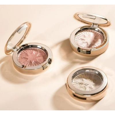 BOB Embossing Glitter Highlighter Powder Shimmer Contouring 3 Types, 1 Piece, No. 3 Pink
