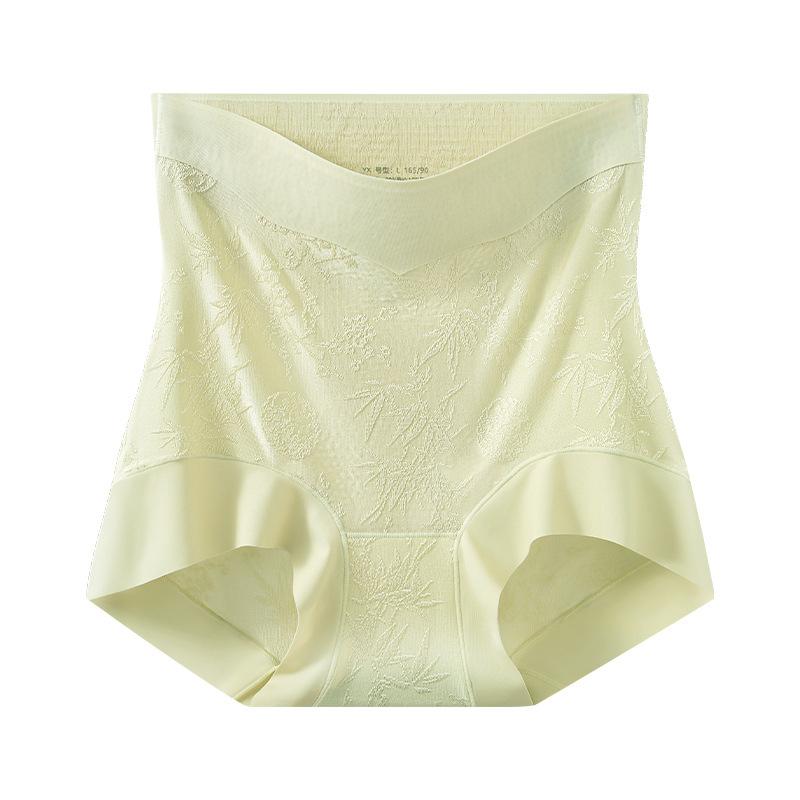 Ropa interior para mujer, nuevo estilo chino, sin marcas, cintura alta, levanta abdomen, cadera, 10A, larga, entrepierna antibacteriana, ángulo plano
