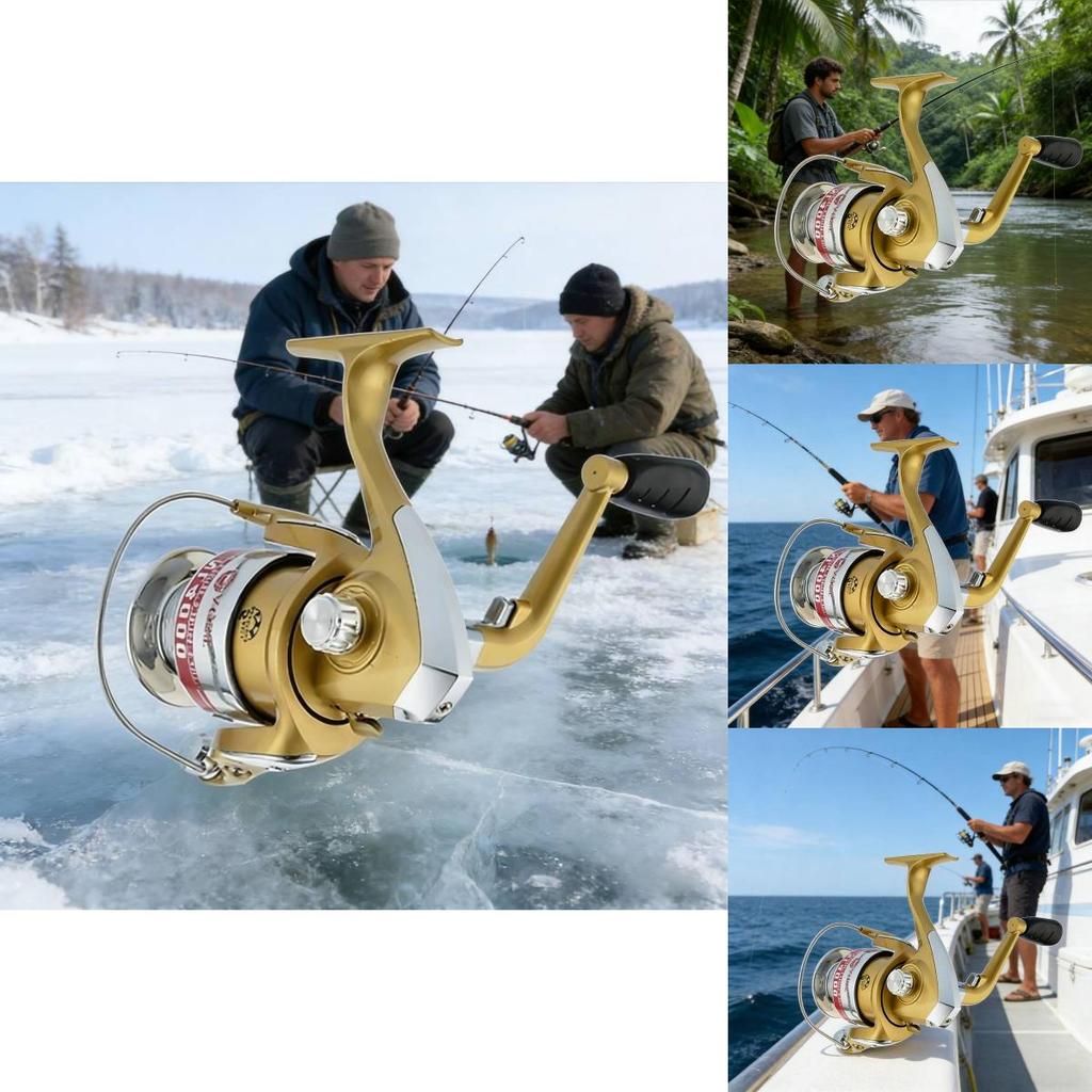Yumoshi Highperformance Metal Fishing Reel With Steel Shaft And Gear For Deep Sea And Freshwater
