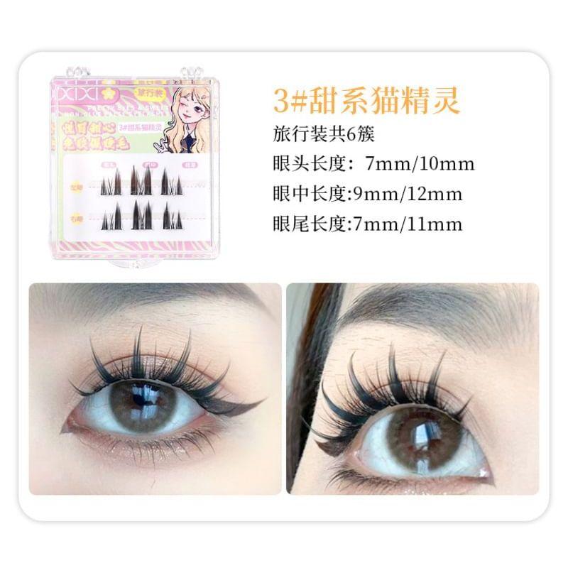 xixi - Glue-free False Eyelashes - 3 Types