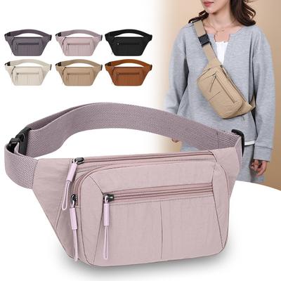 Borsa da petto multistrato da donna, leggera, a spalla, a tracolla, in nylon, sportiva, da equitazione, marsupio