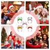 Christmas Headband Photography Hairband 5 Pieces Christmas Headpiece For Family Gathering Party Decor Bar Mall Activity Event