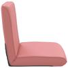 Adjustable Footstool Pink Faux Leather
