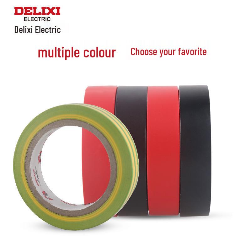 DELIXI PVC Electrical Insulation Tape, High Adhesion, 10m/20m Length