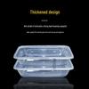 Disposable Rectangular Food Container 1000ml (300 Sets)