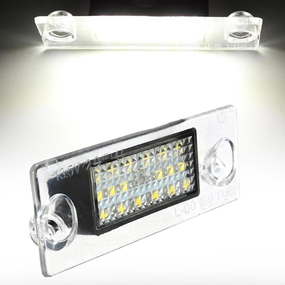 2pcs Led Number Plate Light For A4 B5 A3/8l Error Free Rear License Plate Lamp Avant Car Novelty Accessories W3i6