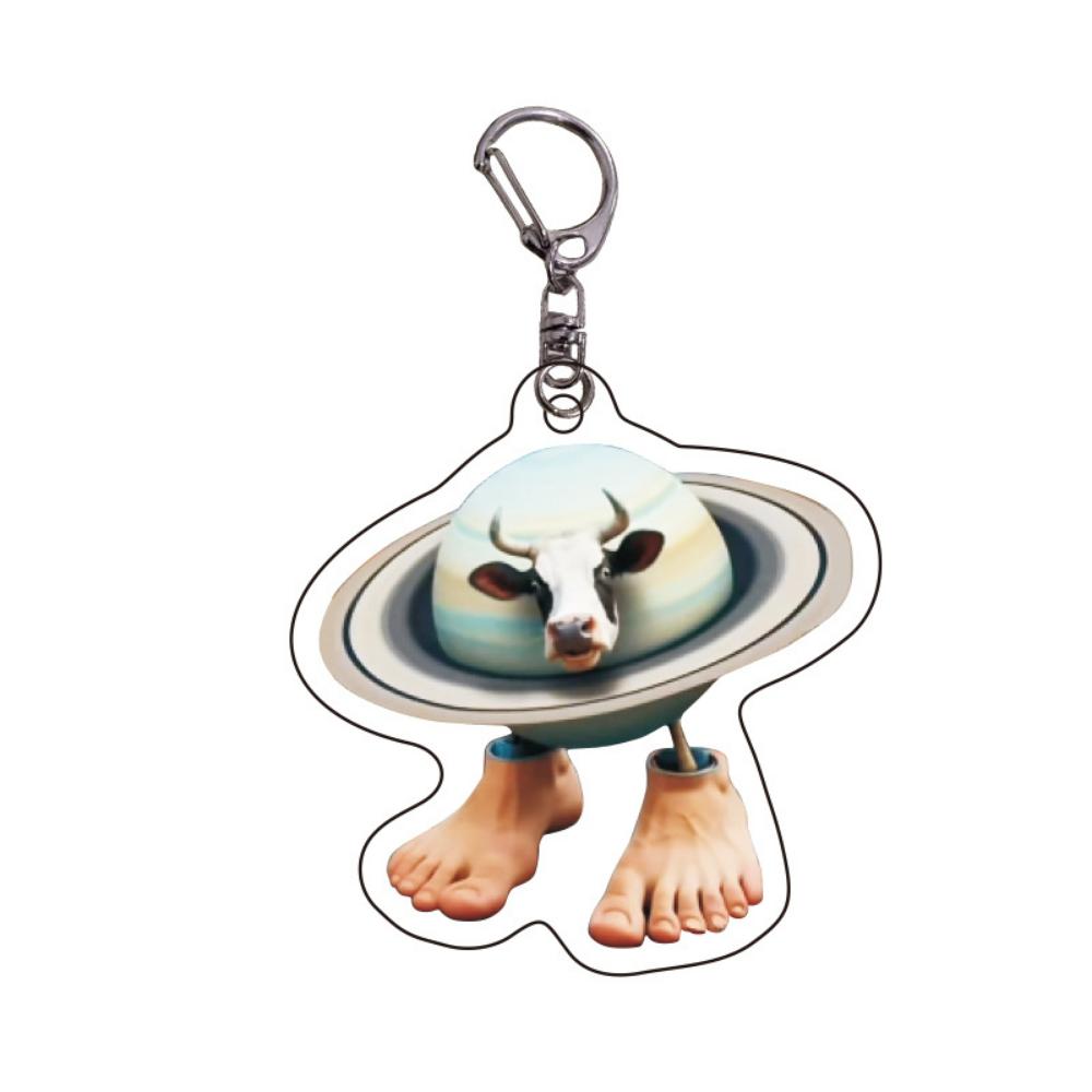 Acrílico plano 2D celebridade da internet haste quente Shanhaijing chaveiro engraçado abstrato boneco de palito de madeira pé grande árvore pingente de acrílico