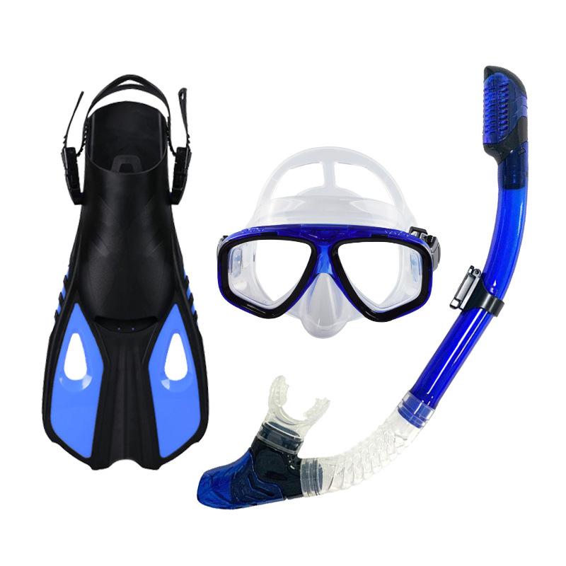 Outdoor sports equipment snorkeling Sambo large frame diving goggles fully dry breathing tube fins snorkeling set