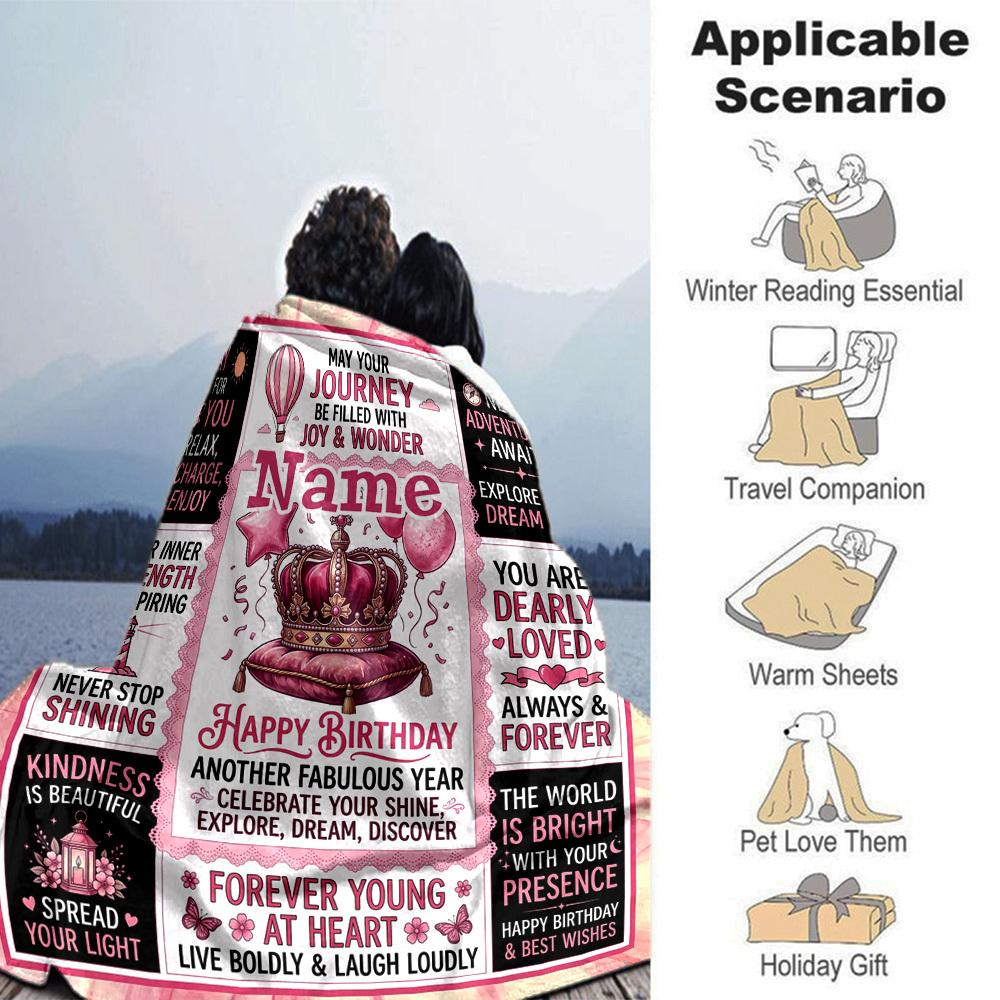 Birthday Wishes Home Customize Your Name Home Blanketss Comfortable Soft Lightweight Allseason Multipurpose Customize Your Name Home Blankets For