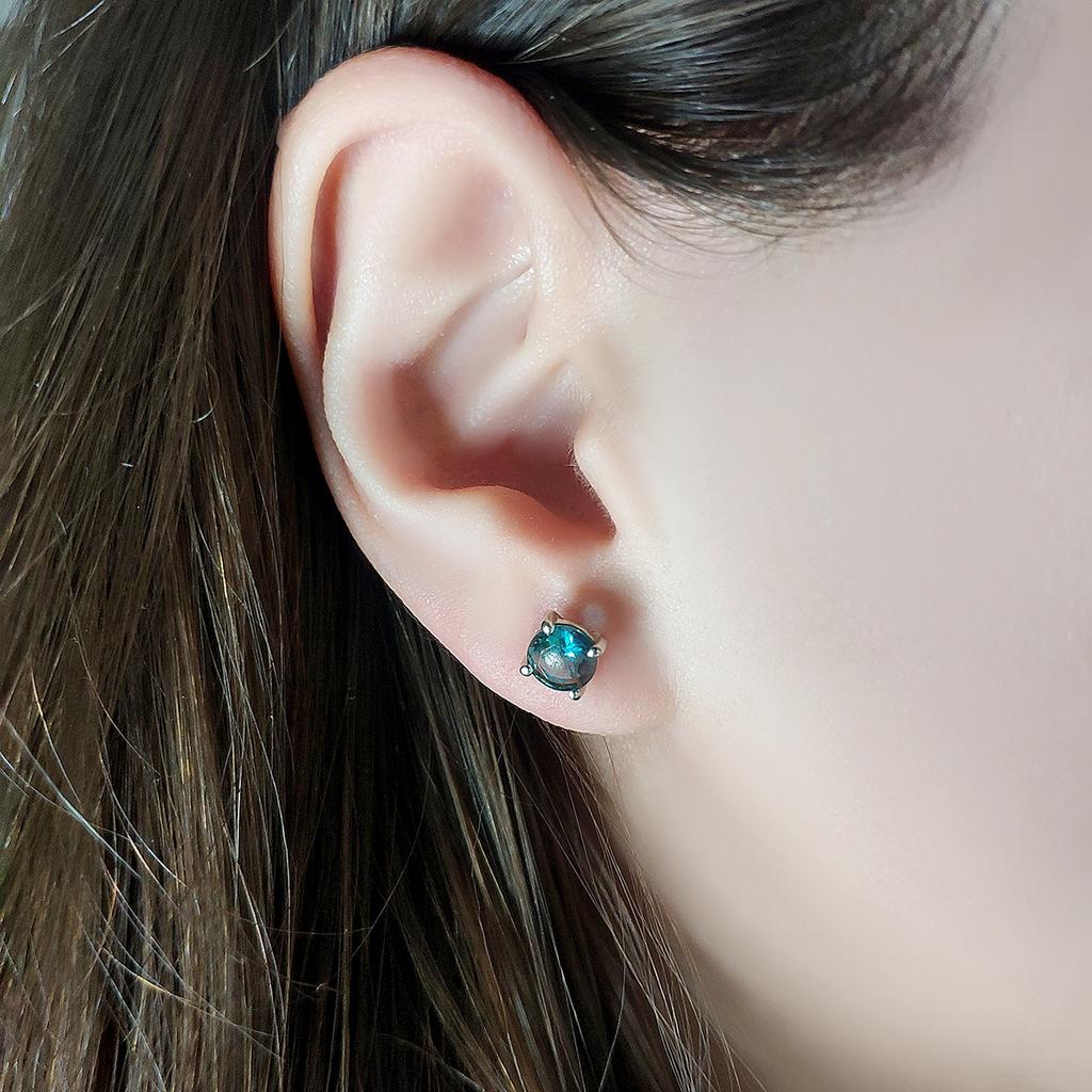 London Blue Topas Silberohrringe 1.264ct (2129516)