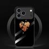 Glitter World Map Heart mobile phones Glass phone case for iphone 17 pro max cover for iPhone 17 16 15 14 13 12 11pm Pro Plus