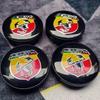 4PCS 60mm Car Wheel Hub Cover Emblem Sticker Accessory For Fiat Abarth 500 Tipo FR Panda Argo Freemont Viaggio Bravo Punto Doblo