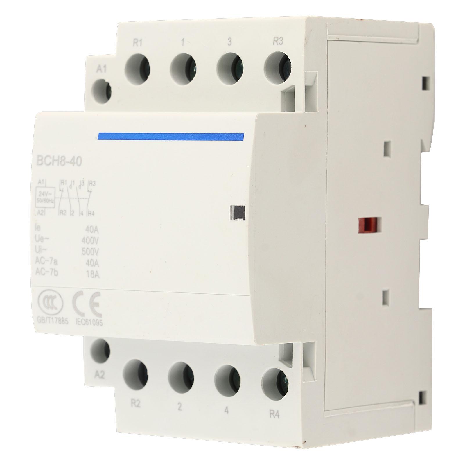 

4P 40A 24VCelsius230V 50Celsius60Hz Household AC Contactor 2NO2NC (24VAC)