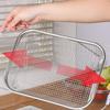 Over The Sink Colander Stainless Steel Extendable Fruit Drying Rack Kitchen Fruit Colanders For Kitchen Apartment Home Cooks