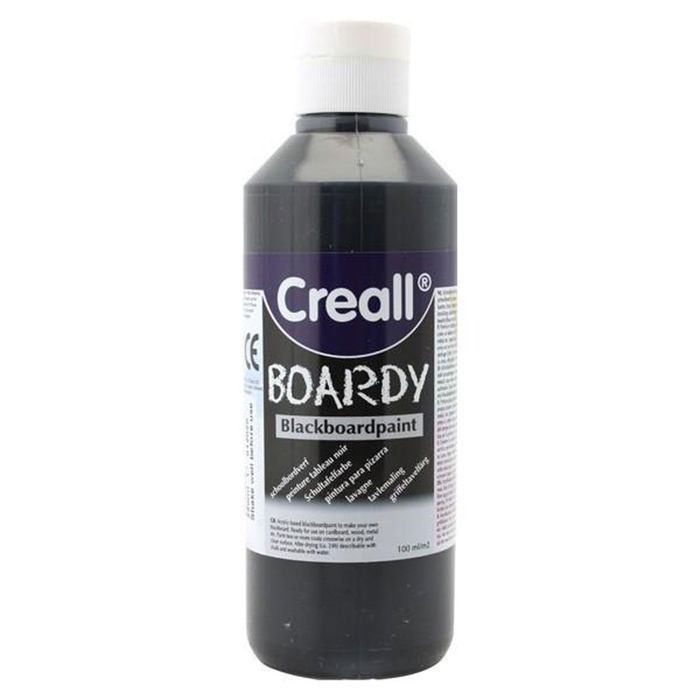 Peinture à tableau - CREALL - 34004 - Flacon 250ml - Couleur Noir - Finition Mat