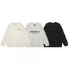 FOG ESSENTIALS Mikina s flockovaným nápisem Pánská Zimní Fleecová Mikina Ležérní Streetwear