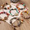 Retro håndlaget vevd armbånd, tibetansk etnisk stil Tianzhu-armbånd, nisjedesign for kvinners tilbehør