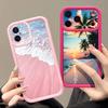 Beach Coast Print Case For iPhone 17 Pro Max Case iPhone 16 15 14 13 Pro Max 11 17e 16e Shockproof Bumper Soft Silicone Phone Cover Cases