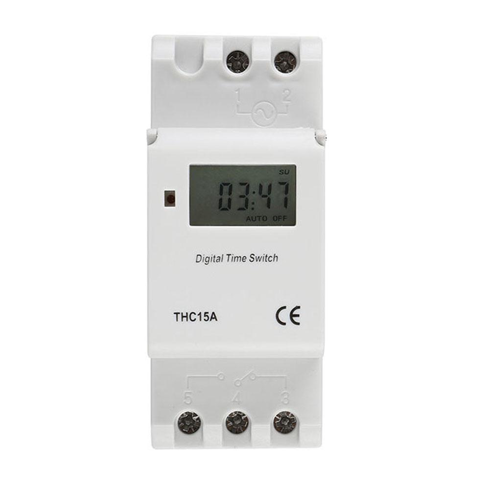 

Digital LCD Programmable Timer Switch AC220V 16A for DIN Rail Installation with Protective Flip Up Buttons and Battery Backup China Mainland
