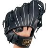ZETT Youth Softball Glove with Ring Finger Ground Size BJG76264AZ Loop, Hero, All-Around, Black, Right-Handed Throw, M,