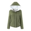 New Winter Women Hooded Cotton Jacket Thick Padded Long Sleeve Bread Clothing Autumn College Style Coats