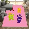 Teletubbies Friends Forever Floor Mat Design for Bedrooms Foyer Study Room Game Room Antislip Carpet Anime Office Decor Birthday/Christmas Gift