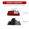 RED Smoke Car LED Rear Bumper Fog Lamp Brake Reflector Lights for Nissan Juke Rogue Fit XTrail X-Trail T32 2014-2018 26580-ED50A