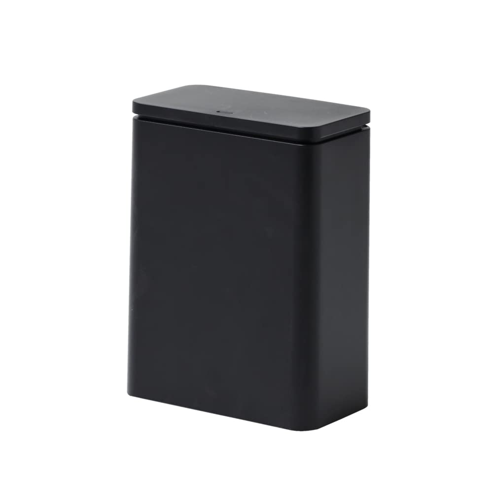 

ideaco trash can with lid black 3L TUBELOR medium flap