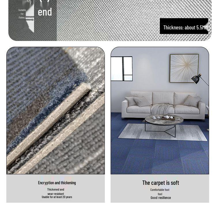 Interlocking Commercial Office and Hotel Carpet Tiles