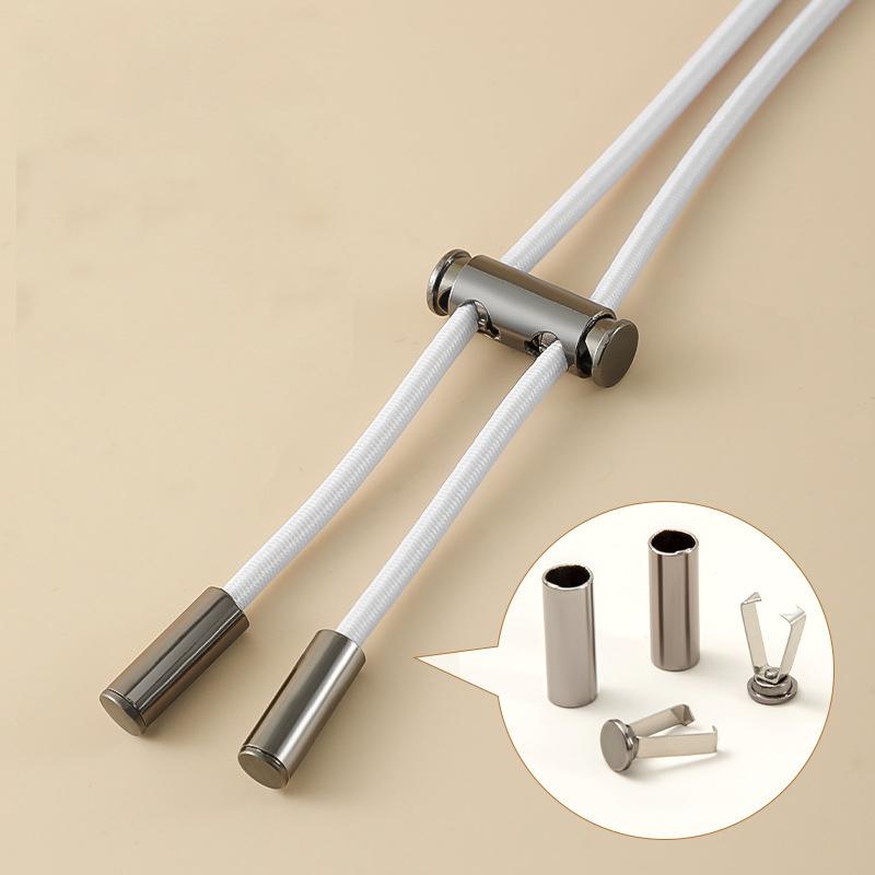 2M Strong Elastic Band Sweatpants Waist Drawstring Strap Threading Device ,Cord Lock Stopper DIY Sewing Band Accessories