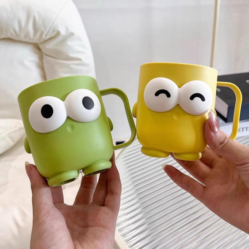 Cute Cartoon Toothbrush Holder, Multi-Functional Oral Care Cup, Suitable For Student Dormitories And Home Oral Care Sets