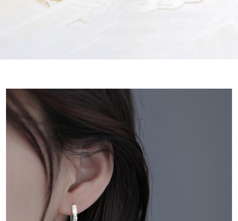 S925 Sterling Silver Diamond Ear Cuffs - 2026 Elegant Japanese Korean Style Simple Hoop Earrings for Women