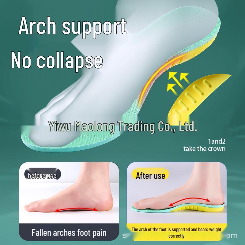 

Спортивные стельки с поддержкой свода стопы, амортизирующие, с гелем, для коррекции плоскостопия и балансировки против скручивания 41-42