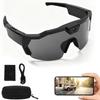Smart Camera Video Glasses with HD 1080p Video Recording WiFi Wearable Sunglasses for and Horse Riding [Acogedor] Glasses, Function, 120° Wide-Angle