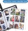 900 Pocket Trading Card Binder - 9-Pocket Black Card Album with Acid-Free Pages for Standard Sport & Game Cards - Durable Card Storage Binder