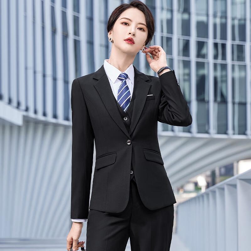 Kaseye Classic Birdseye Unisex Single-Button Business Suit Set