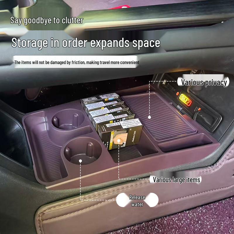 Scratch & Wear-Resistant Silicone Storage for Xiaomi SU7+Ultra Central Console (25 Models)