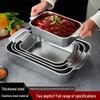 304 Stainless Steel Rectangular Roasting & Serving Tray